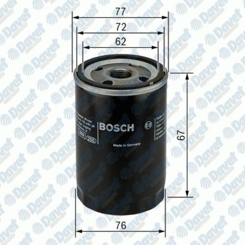 BOSCH 0451103300 Yag Filtresi Fiat Doblo 1.2 1.9 Marea 1.8 2.0 Punto 1.2 1.8 Stilo 1.8-1.9 Uno 1.1 1.4 Brava Bravo Palio